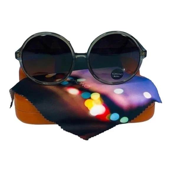 Women's Komono Sunglasses NEW Coco Black Smoke - Picture 3 of 11